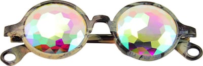 LOUD AND CLEAR® - Caleidoscoop Bril - Spacebril - Space Bril - Festival Bril - Premium - Grijs