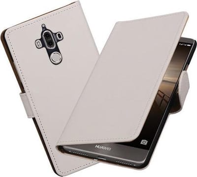 BestCases.nl Huawei Mate 9 Effen booktype hoesje Wit