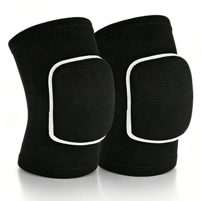 Ademende en elastische kniebeschermers voor volleybal, indoor- en outdoorsport, maat M, zacht en comfortabel, bescherming knieschijf