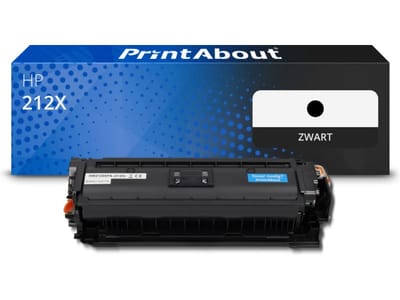 PrintAbout huismerk Toner 212X (W2120X) Zwart Hoge capaciteit Geschikt voor HP