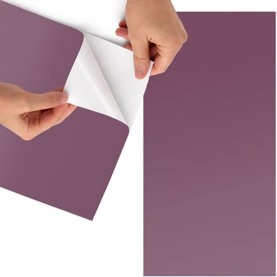 Tulup Meubelfolie - Paarse kleur Meubel Wrap Folie - 65x130 cm - Bordeaux Meubelfolie - Plakfolie Meubels - Minimalist Meubelfolie - Decoratiefolie Zelfklevend - Slaapkamer decoratie - Achtergronden en patronen