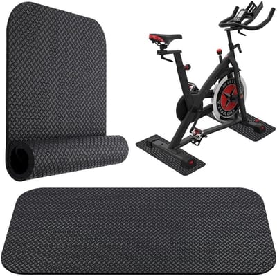 SnelShoppen - Floor Protection Mat Fitness 5 mm – Antislip Trainingsmat, PVC Fitnessmat voor Sports Equipment, Ideaal voor Elliptical Trainer, Mini Fi