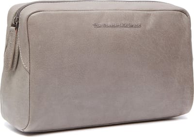 The Chesterfield Brand Leren Toilettas Lichtgrijs Marina