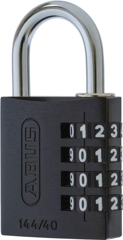ABUS Cijferslot 144 Zwart