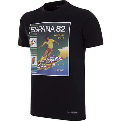 COPA - Panini FIFA Spanje 1982 WK T-shirt - Heren - Zwart - S