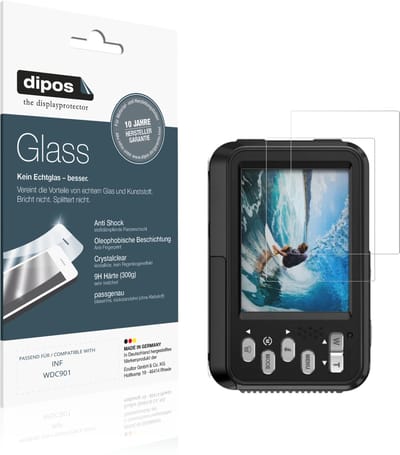 dipos – 2x Pantserfolie geschikt voor INF WDC901 | 9H Screenprotector