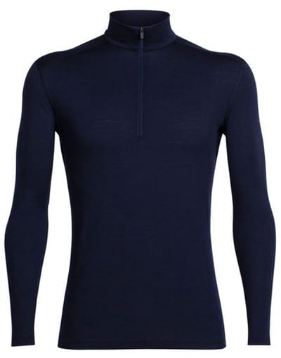 Icebreaker Men's 200 Oasis Long Sleeve Half Zip Midnight Navy - XXL