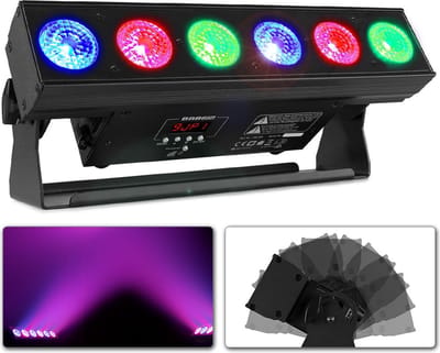 Discolamp op accu - BeamZ BBB612 - LED bar lichteffect voor het verlichten van muren en plafonds