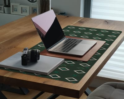 Coloray Bureau Onderlegger - Diamanten met marmer Computer Mat - 100 cm x 50 cm - Groente Bureau Onderlegger - Bureau Pad - Bureau Mat - Bureaumat - Onderlegger Bureau