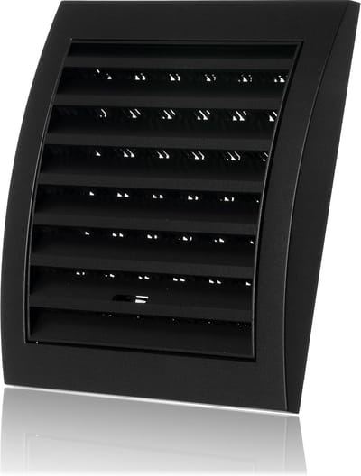 Verstelbaar Ventilatie Rooster 150x150mm met Insectengaas Antraciet