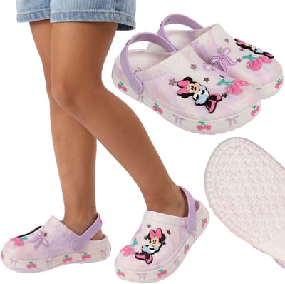 DISNEY Minnie Mouse Schuimrubberen badslippers voor meisjes, dikke EVA-zool, lichte slippers voor meisjes