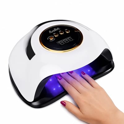 PureVolt Nagellamp 180W – UV LED Nageldroger – 36 LED Lampen – Voor Gelnagels & Shellac – Smart Sensor – Professionele Nagel Lamp – Wit