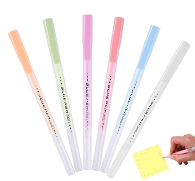 Lijmstift Set - Doe-het-zelf lijm - Papierwerk Plakken - Sneldrogende Formule - 6 Stuks - Meerkleurig
