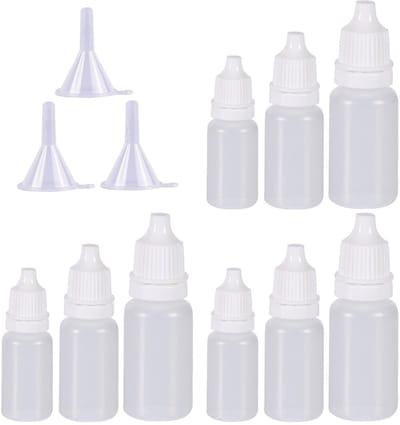 Allecto - Dropper Bottle - 10ml Flesjes - Herbruikbare Lekvrije Flesjes voor Laboratorium en Reizen - Ideaal voor Reizen - Perfect voor Nauwkeurigh...