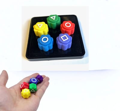Gonggi Stones set - Koreaans dobbelspel - Koreaanse Dobbelstenen - Motoriek speelgoed - Vierkant