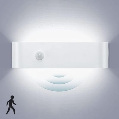 LED Wandlamp met Bewegingssensor Binnen - Opbouw Verlichting Wit