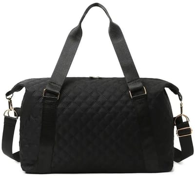 Weekendtas Dames Zwart - Sporttas met Schoenenvak & Nat Vak - Handbagage 40x30x20 - Fitness & Reistas - Sjtoer®