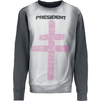 President Sweatshirts - Rage - S tot XXL - voor Vrouwen - zwart-grijs
