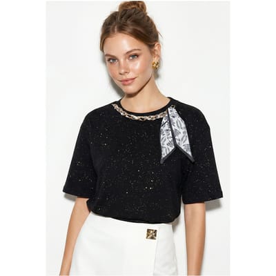 Oversized Katoenen Jersey Crew Neck T-shirt