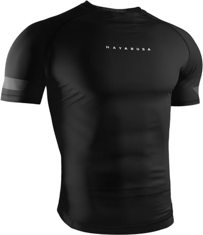 Hayabusa Core Short Sleeve Rashguard voor heren - Zwart - maat S