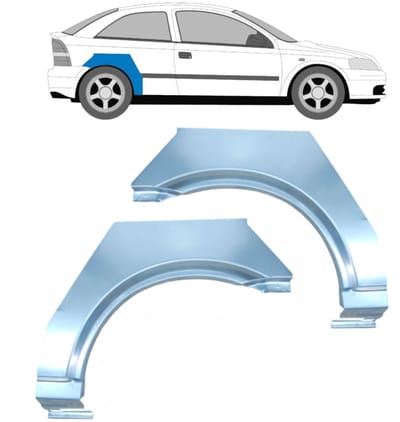 Reparatiepaneel achterspatbord voor Opel Astra G 1998-2009 / Links + Rechts
