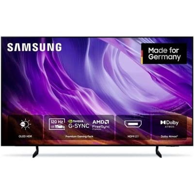 Samsung GQ65S83 QLED-TV 163 cm 65 inch Energielabel F (A - G) CI+*, DVB-C, DVB-S2, DVB-T2, Smart TV, UHD, WiFi Zwart