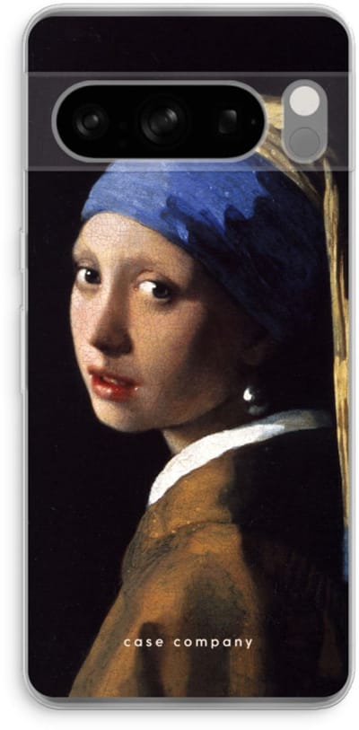 Case Company® - Hoesje geschikt voor Google Pixel 8 Pro hoesje - The Pearl Earring - Soft Cover Telefoonhoesje - Bescherming aan alle Kanten en Schermrand