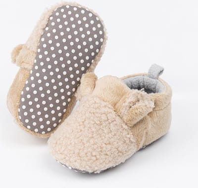 Steppies - Babyslofjes met Antislip - Beige - 0-3 maanden - Maat 15-16