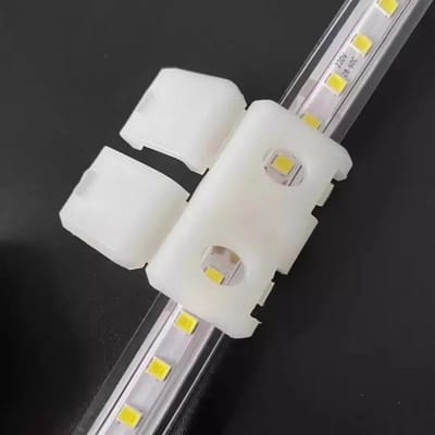 Rechte Connector voor LED Strip 220V 15mm - 0 - Kunststof - SILUMEN