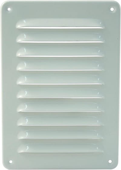 Ventilatierooster - Rooster aluminium - Ventilatie verbeteren - Weerbestendig aluminium - 150x215 mm - Wit