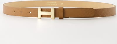 Teatro riem - Hera Small - genuine leer - Classic Grain - Riem met gesp - Bruin - Goudkleurig - size 105