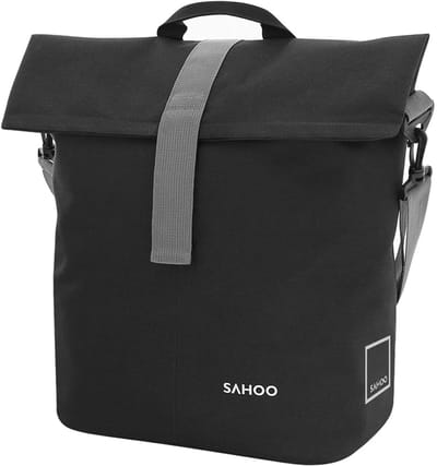 Fiets Zadeltas - Fietstas Bagagedrager - Fietsen en Reizen - Waterdicht PVC Materiaal - 14 Liter - Zwart