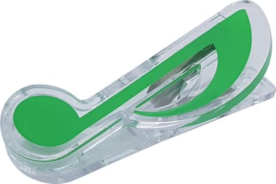 Papierklem-Muziek Klem-Paperclip-Muzieknoot-Groen