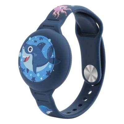 Waterdicht, voor kinderen, voor AirTag-armband: Apple AirTag Holder, verborgen, verstelbaar, met leuke cartoon, zachte silicone beschermhoes om je AirTag niet te verliezen, bandje voor