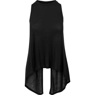 Urban Classics HiLo Viscose Dames Top - zwart - L