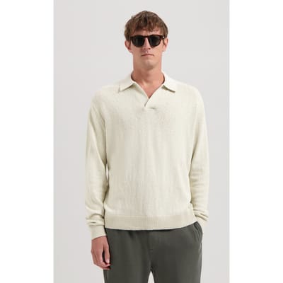 Dstrezzed Ds-niki Polo Silver Birch Size: L | Long-Sleeved T-Shirts Outlet | Heren | Beige