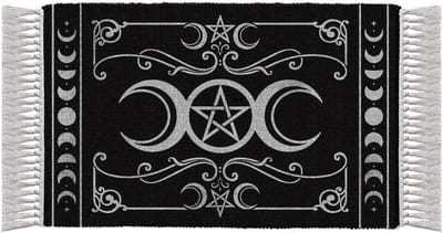 Alchemy - Triple Moon Mat/vloerkleed - Zwart