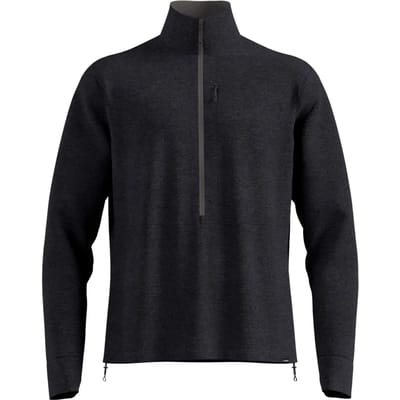 Odlo Grid Fleece Met Halve Rits Zwart S Man