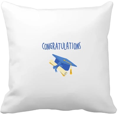 Akyol - congratulations muts en diploma Kussen hoes - Felicitatie - iemand die is geslaagd - gefeliciteerd - examen - school - diploma gehaald - 40 bij 40 cm