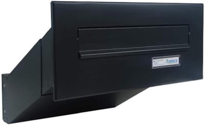 Muurdoorworp brievenbus - Postkast - Veilig post ontvangen - Verstelbare diepte - 35-50cm diep - Antraciet