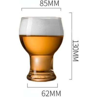 Tasse à bière 455 ml Tasse en verre créative brassage artisanal Grande capacité Verre ménager Ventre rond Tasse à bière pression Tasses Grande vaisselle 455ml orange
