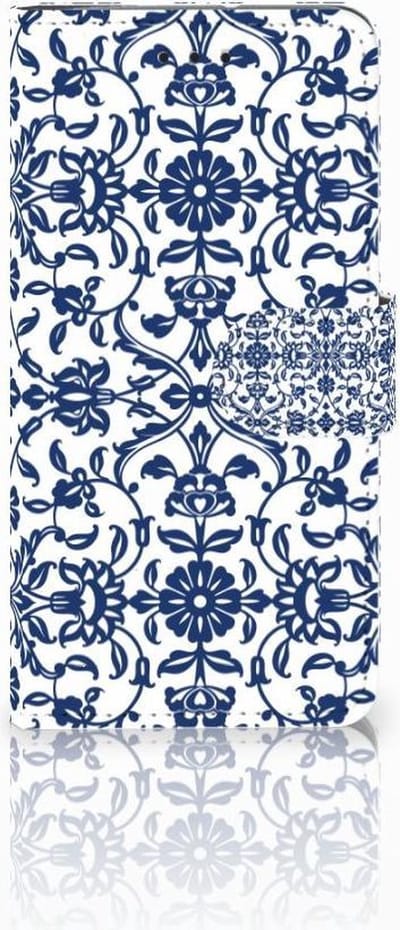 Motorola Moto G7 Play Hoesje Flower Blue