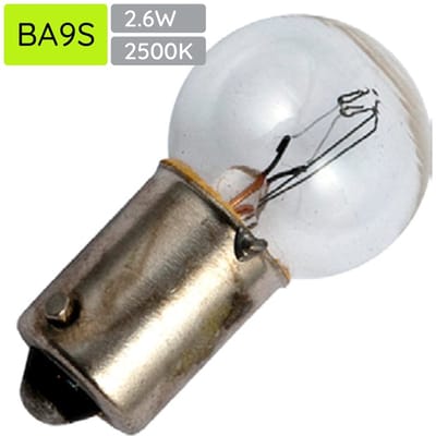 Signaallamp Ba9s 130V 2.6W - 20 mAh - Per stuk - G15 Gloeilamp Ø15mm - 29mm - 2500K - Dimbaar