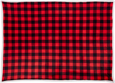 LIQUORICE - Bedsprei - Rood/Zwart - 150 x 200 cm - Stof