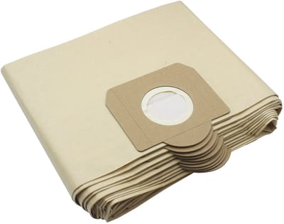 JHUBERS- Filterzakken 10-pack - Compatibel met Karcher WD3/WD3P - Papieren zakken - Nat/Droog stofzuiger - Hoofdkwaliteit - Onderdeel A 2204/A 2234 PT - Stofzak