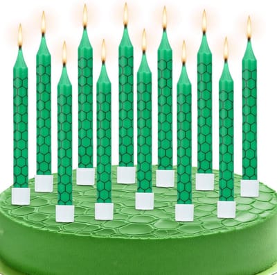 EGoods - Verjaardagskaarsen met Schildpaddenthema - Groene Cartoon Schildpadden Decoraties - Verjaardagsfeestjes - Schildpaddenverjaardagskaarsen