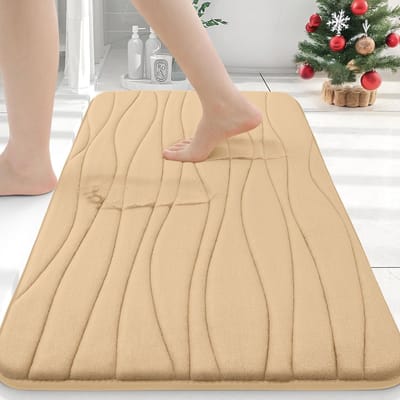 Homaxy - Badmat - Traagschuim Badmat - Antislip Douchemat - Super Zachte Absorberende Douchemat - 61x90 cm - Beige Productinformatie