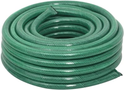 Tuinslang met Koppelingen - Bevloeiingsslang Water - Planten Water Geven - Weerbestendig PVC - 50 Meter - Groen