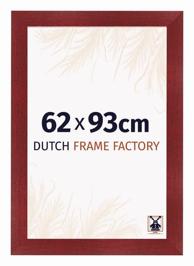 Fotolijst 62x93 cm - MDF - Wijnrood Geveegd - Praag