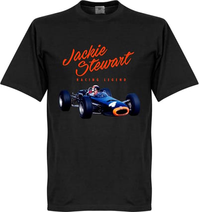 Jackie Stewart Monaco T-Shirt - Zwart - XS
